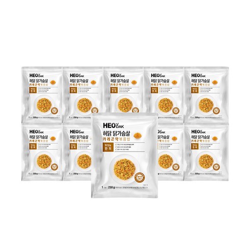 허닭 닭가슴살 곤약볶음밥 10종 5팩, 250g, 5개