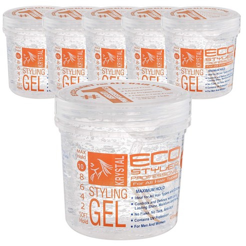 에코스타일러 프로페셔널 스타일링 젤 크리스탈, 473ml, 6개