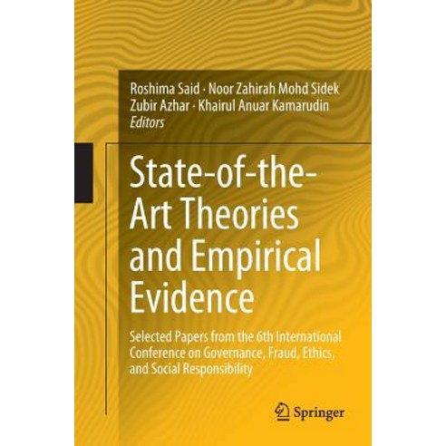 (영문도서) State-Of-The-Art Theories and Empirical Evidence: Selected Papers from the 6th International ... Paperback, Springer, English, 9789811349706