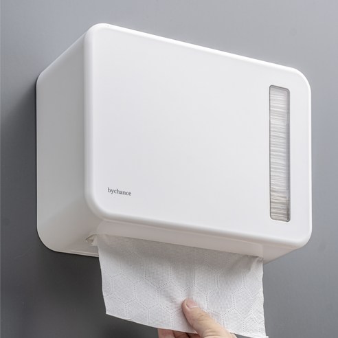 공간 효율과 위생을 책임지는 똑똑한 선택, 바이챈스 무타공 핸드타올 디스펜서 핸드타올케이스
