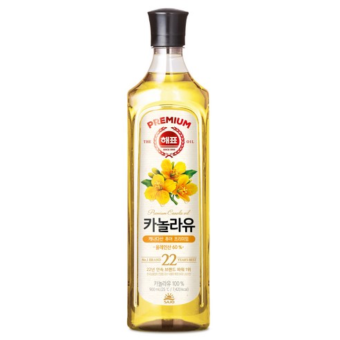 해표 카놀라유, 900ml, 4개