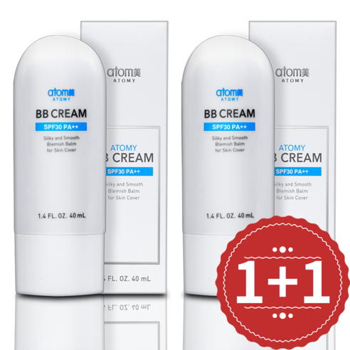 1+1 애터미 프리미엄 비비크림 SPF30 PA++ 자외선차단, 단일색, 1세트, 40ml