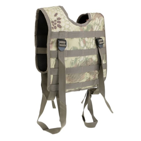 배틀 벨트 용 모듈 형 옥스포드 H-Harness Molle 조끼 멜빵, 카모, {"사이즈":"18.9x6.7x2.4inch"}, {"수건소재":"600D 옥스포드"}
