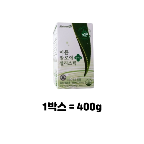 네추럴라이즈 이뮨 알로에 젤리스틱 플러스 20p, 400g, 1개