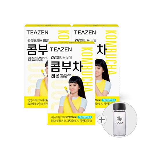 [티젠] 콤부차 레몬 30스틱+보틀, 상세 설명 참조, 상세 설명 참조, 상세 설명 참조