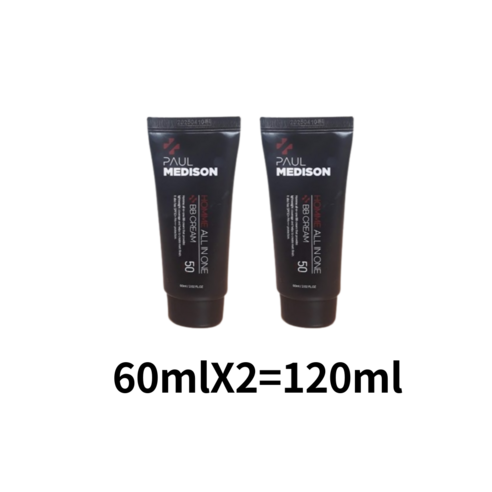 폴메디슨 옴므 올인원 비비크림 60ml SPF 50+ PA+++, 120ml, 3개