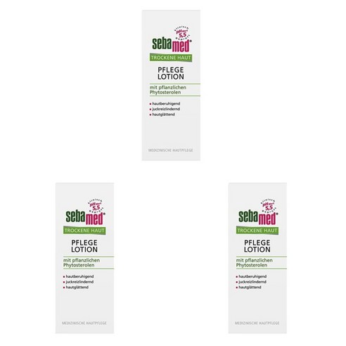 sebamed 독일 세바메드 건성 스킨 케어 로션 200ml x 3팩, 3개