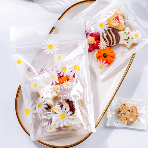 다양한 용도로 사용할 수 있는 내구성 있는 팬시픽스 데이지 지퍼백