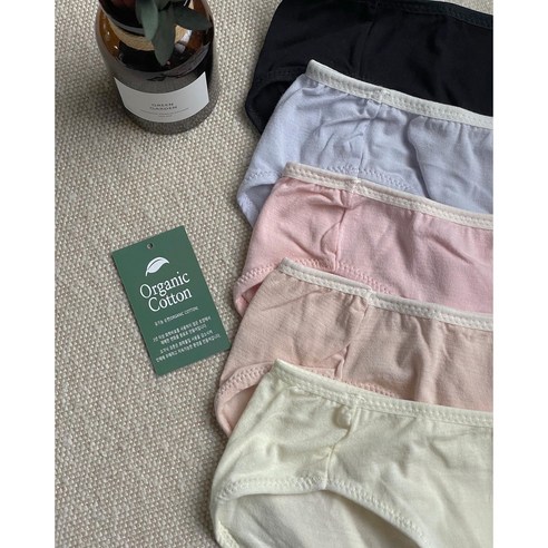 섬세한 피부를 위한 최고의 선택, 100% 국산 오가닉 순면 스판 삼각팬티