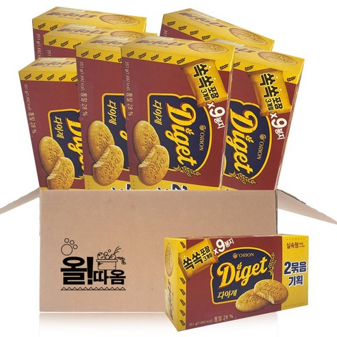 올따옴 오리온 다이제 오리지날 351g 2번들 4개