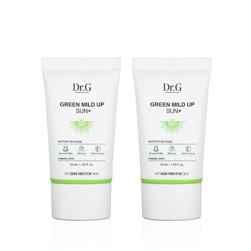 (1+1) 그린 마일드 업 선 플러스 50mL, 1세트