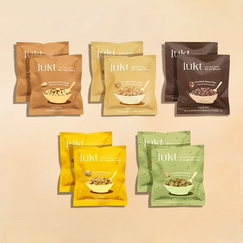 룩트 그래놀라 5종 베스트팩: 건강과 맛, 그리고 풍요로운 아침을 위한 완벽한 선택 룩트그래놀라