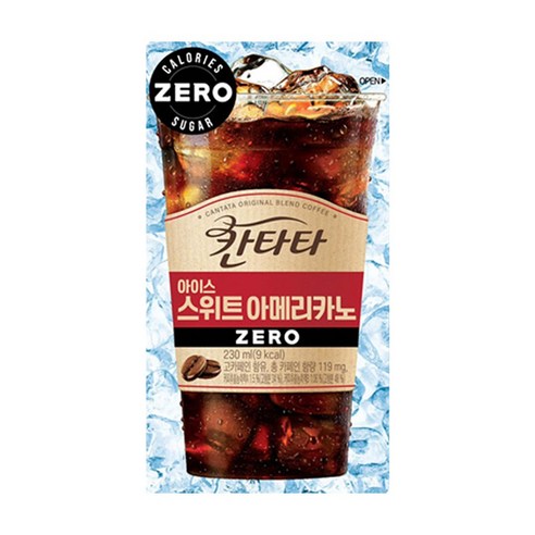 칸타타 스위트아메리카노 제로 230ml 50개