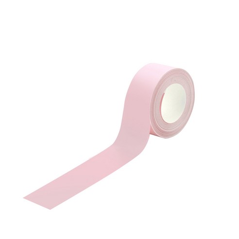 바라보고 P12 라벨프린터 전용 라벨지 연속라벨 핑크 Width 15mm 4.3m/roll, 1개