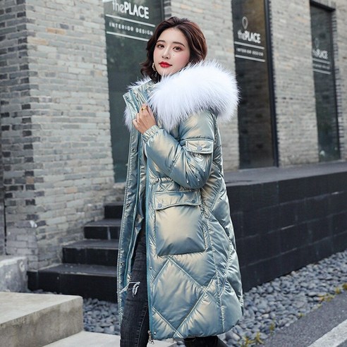 한국어 스타일 코튼 패딩 자켓 여성 중반 코트 겨울 새로운 트렌디 코튼 패딩 코트 오프 시즌 코튼 패딩 코트