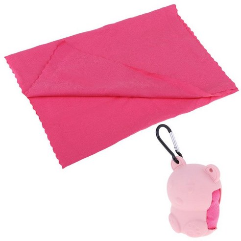 Microfibre 여행 타월 캠핑 스포츠 비치 체육관 요가 케이스와 함께 빠른 드라이 타월, 패브릭, 핑크, 큰
