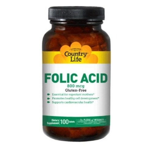 컨트리라이프 엽산 800mcg 타블렛, 1개, 100정