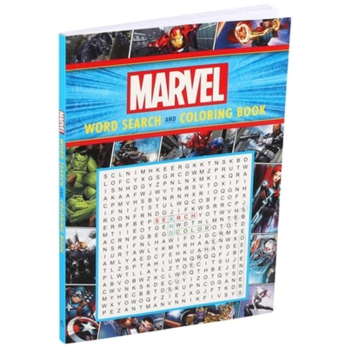 Marvel Word Search and Coloring Book Paperback, Thunder Bay Press ...