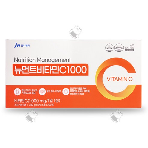 중외제약 뉴먼트 비타민C 1100mg 300정, 1개 – 300정 포함