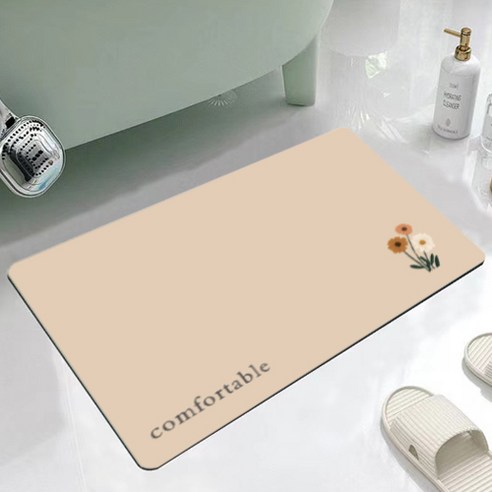어뮤즈하우스 컴포터블 빨아쓰는 규조토 발매트 40*60cm, comfortable_06, 1개