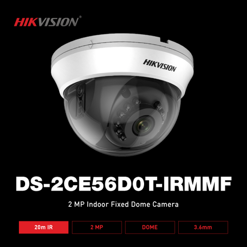 하이크비전 HIKVISION DS-2CE56D0T-IRMMF 200만 2.8MM 올인원 적돔