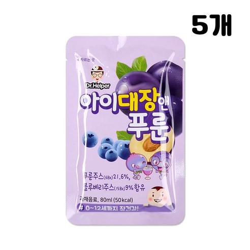 닥터헬퍼 아이대장앤 푸룬 주스 80ml, 2세트, 400ml