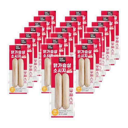 [랭킹닭컴] 잇메이트 닭가슴살 소시지 고추맛, 100g, 22개, 100g