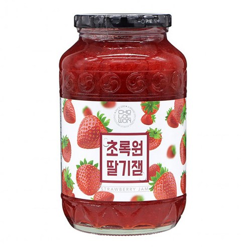 초록원 홈메이드 딸기잼 1kg – 달콤한 맛의 딸기잼 
과자/초콜릿/시리얼