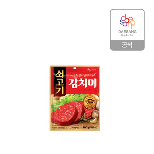 [KT알파쇼핑]쇠고기감치미 100g, 1개