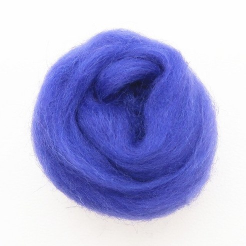 양모펠트 인형키링만들기 양모키링 10g x 8 /50g 1 블루 컬러 시리즈 Felting 양모 로빙 섬유 바늘 직조 DIY felting에 대 한, [06] 81