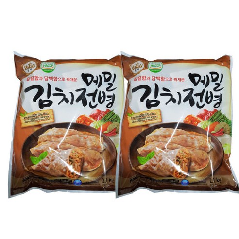 준푸드 메밀김치전병 2.1kg 2개, 단품