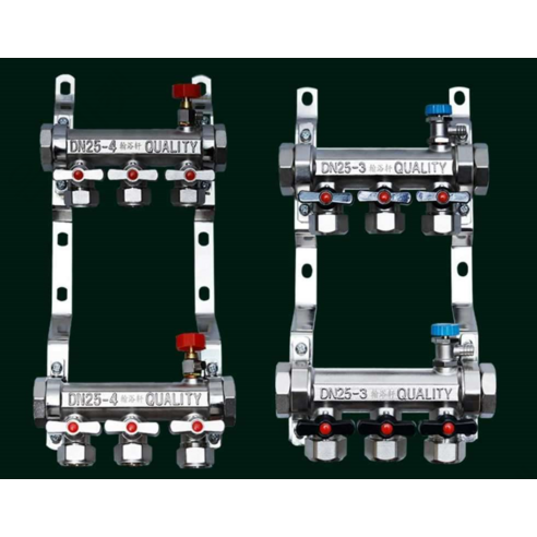 온수 보일러 분배기 스텐 황동 6구 5구 수도관 배관, [01] 전동 이코노미 5방향