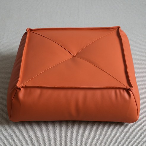 가죽 게으른 쿠션 다타미 쿠션, 오렌지, 추가 (35*35*12cm)/EPP 입자