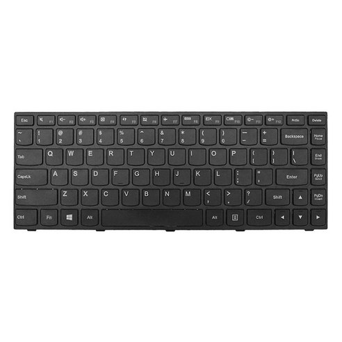 노트북 교체 전체 키보드 영어 레이아웃 키패드 Accs 블랙 레노버, 290x150x5mm, 플라스틱