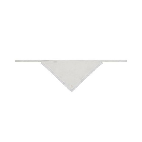 MARITHÉ CIRCLE LOGO HEAD-KERCHIEF ivory