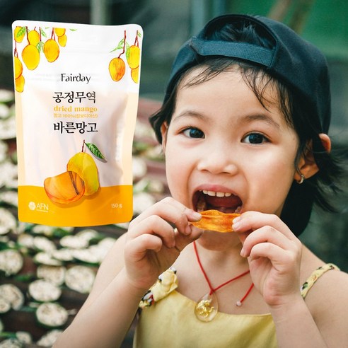 페어데이 공정무역 바른망고 150g 1개 / 무설탕 무방부제 건망고 - 건망고 | 쿠팡