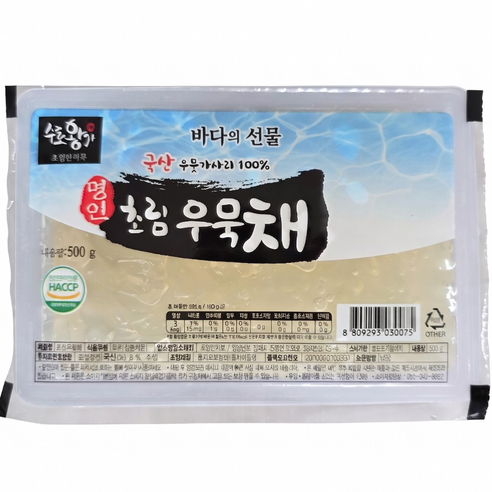 초림단지묵 명인 국산 우무묵채 500g, 2인분