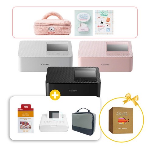 캐논 셀피 포토프린터 CP1500+RP-108+필름+파우치세트 20주년 한정판 패키지, CP1500 블랙+RP-108+필름+파우치