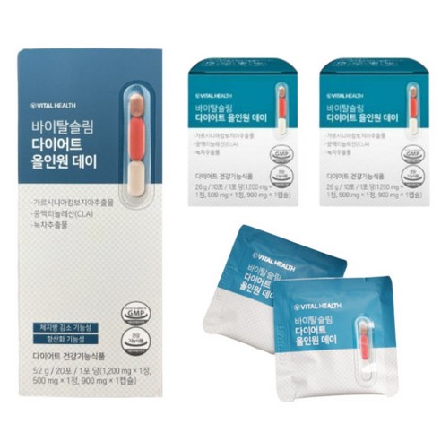 바이탈헬스 바이탈슬림 다이어트 올인원 데이 20포 10일분, 1개