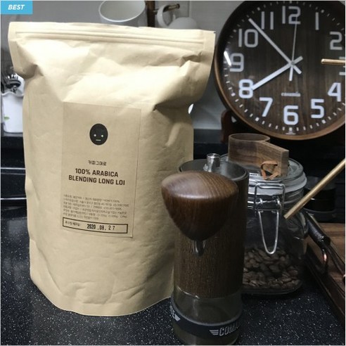 커피 애호가를 위한 신선하고 고소한 100% 아라비카 블렌딩 롱로이 원두