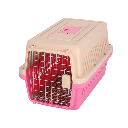 엔필펫 강아지 고양이 켄넬 이동장 애견 케이지 가방, 핑크