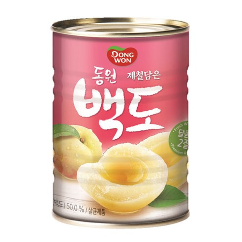 [동원] 백도 2절 400g x 8캔, 8개