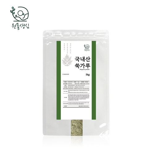 [원물생심] 원물100% 쑥가루 분말, 1개, 1kg