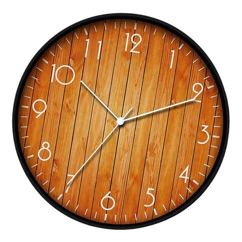 미니멀리즘 30cm/12inch 벽시계 비 똑딱 쿼츠 자동 교수형 시계 시계 아랍어 숫자 배터리 구동 주방 장식, C, 플라스틱