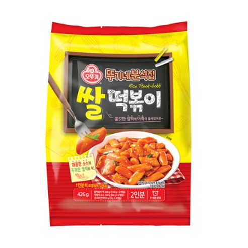 뚜기네 분식집 쌀떡볶이 426g 12개, 1개