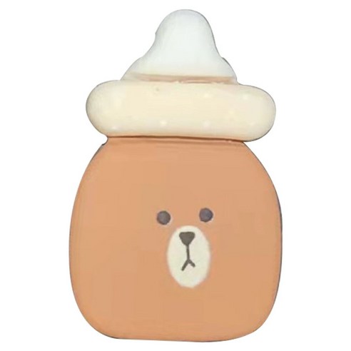 1PCS 수 지 만화 냉장고 마그네틱 스티커 아이스크림 곰 사탕 토끼 귀 비스킷 우유 병 마우스 도넛 냉장고 자석, 하나, 라이트 옐로우