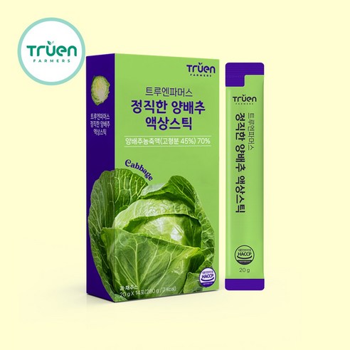 속 편한 하루를 위한 정직한 선택, 트루엔파머스 양배추 액상스틱