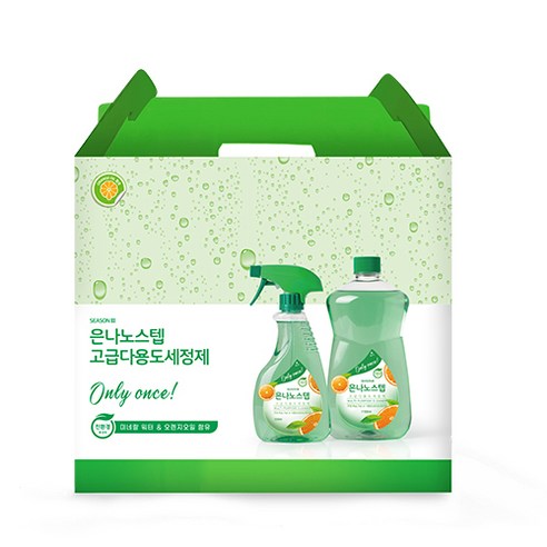 (특가)은나노스텝 시즌3 선물세트 (4종) 다용도550ml+1100mlx2+주방세제1100ml, 1개, 1.1L