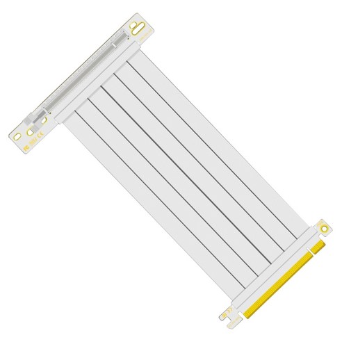 Express용 화이트 PCI 16x 플렉서블 케이블 카드 고속 확장 포트 어댑터 라이저 카드 1 슬롯 PCIe 3.0 X16 라이저, A, 50CM, 1개