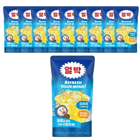 박카스 얼박 음료, 10개, 230ml